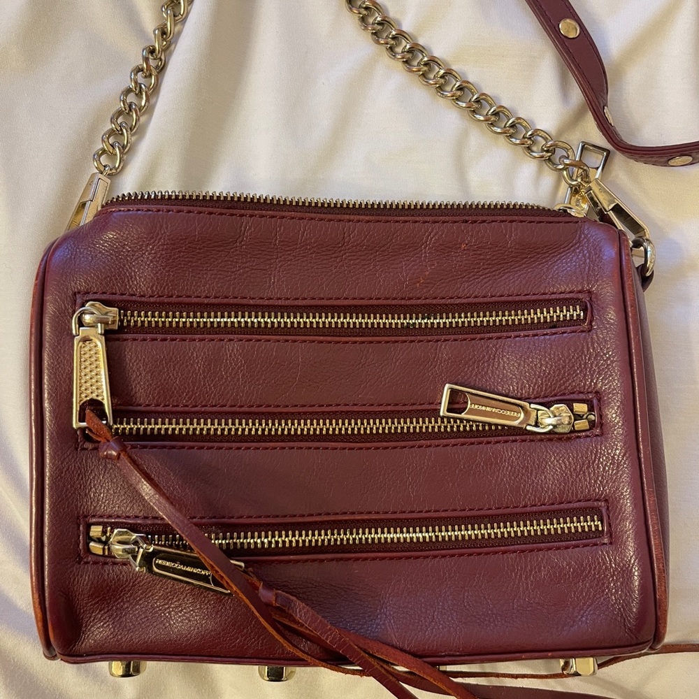 Rebecca minkoff dark cherry purse